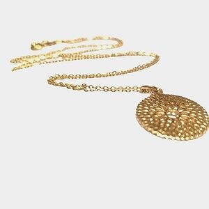 Small 18k gold plated .925 sterling flower necklace